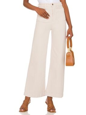 ROLLA'S Off White Wide Leg Sailor Jeans